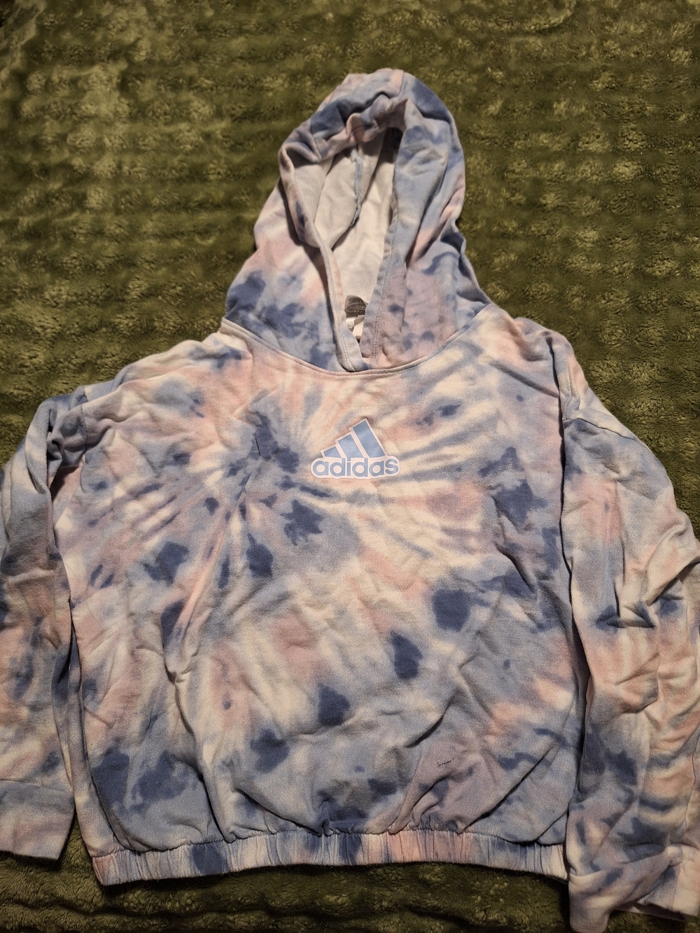 adidas Pastel Tie-Dye Hoodie in Blue & Pink